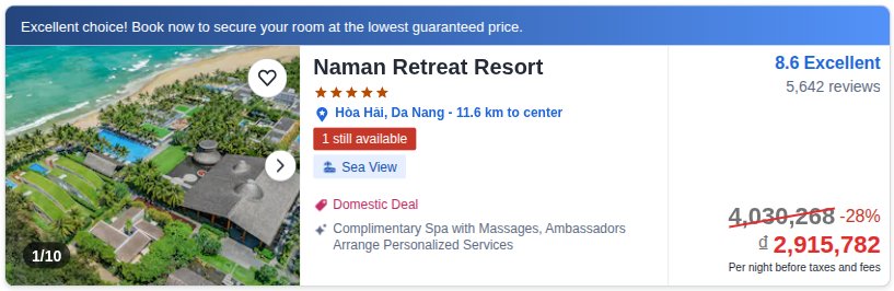 Thẻ có Domestic Deal